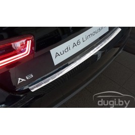 Накладка заднего бампера для Audi A6 Sedan FL (2015-2018)